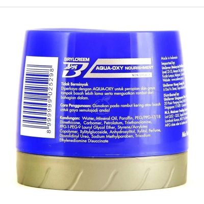 Picture of Brylcreem Aqua-Oxy Hair Styling Cream, Original Nourishing, 125ml