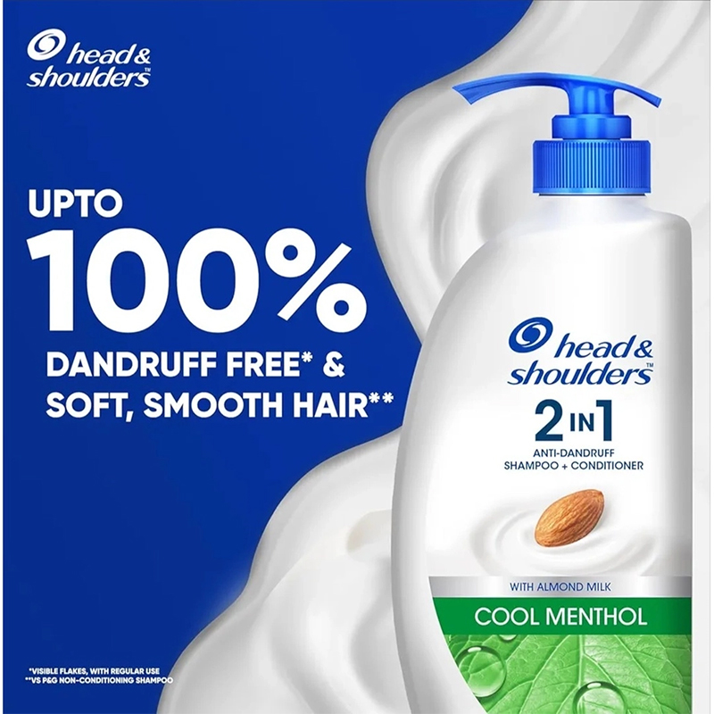 Picture of Head & Shoulders, Anti Dandruff Shampoo + Conditioner, Cool Menthol, 650 ML