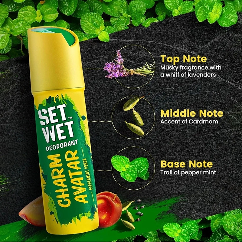 Picture of SET WET Deodorant Spray Perfume Cool, Charm & Swag Avatar for men, 150ml (Pack of 3)