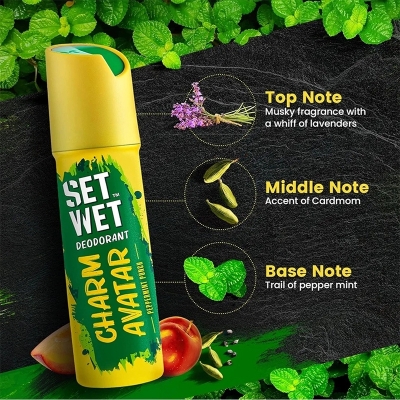 Picture of SET WET Deodorant Spray Perfume Cool, Charm & Swag Avatar for men, 150ml (Pack of 3)