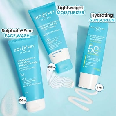 Picture of Dot And Key Face wash Sunscreen Moisturizer Combo Set