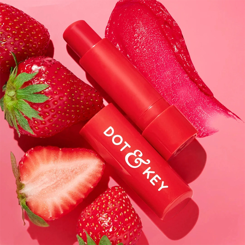 Picture of Dot And Key Barrier Repair Hydrating Tinted Lip Balm - Strawberry Red