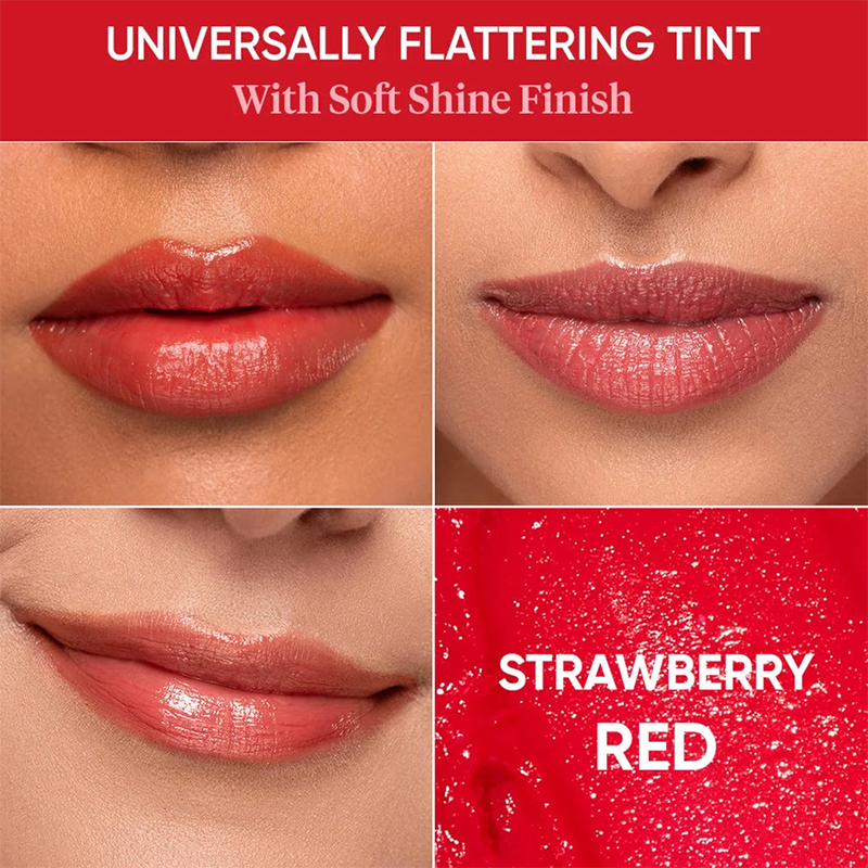 Picture of Dot And Key Barrier Repair Hydrating Tinted Lip Balm - Strawberry Red
