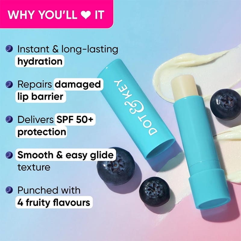 Picture of Dot And Key Barrier Repair Hydrating Non Tinted Lip Balm - Blueberry Bliss