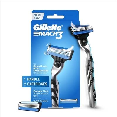Picture of Gillette Mach 3 Turbo Shaving Razor + 2 Cartridges