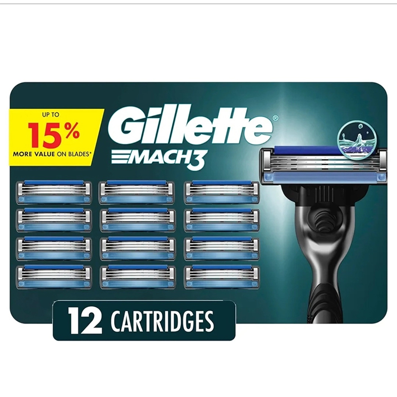 Picture of Gillette Mach3 Men's Razor Blade Refills, 12 Refills