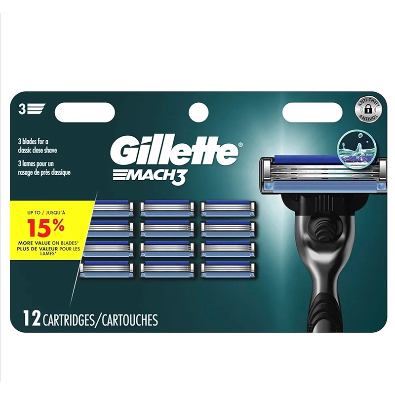 Picture of Gillette Mach3 Men's Razor Blade Refills, 12 Refills