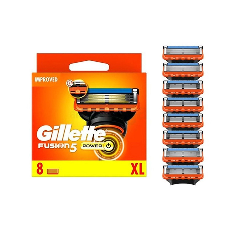 Picture of Gillette Fusion 5 Power Razor XL Pack with 8 pcs