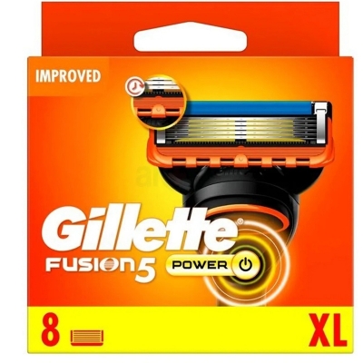 Picture of Gillette Fusion 5 Power Razor XL Pack with 8 pcs