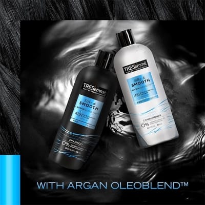 Picture of Tresemme Silky And Smooth Argan Oil Shampoo And Conditioner Set For Frizzy Hair, 828 ml