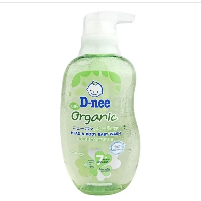 Picture of D Nee Organic Head & Body Baby Wash Gentle Form Nature Gluten Free For Newborn 380ml