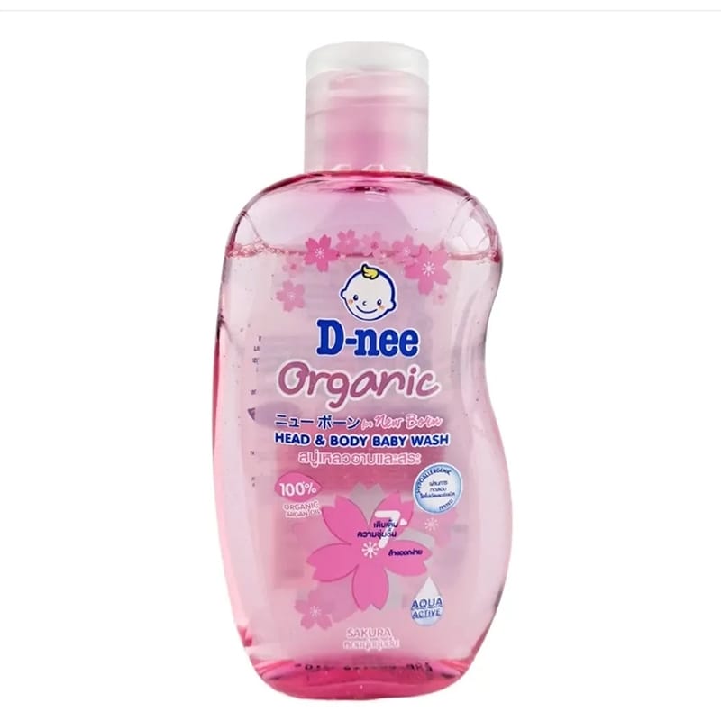 Picture of D Nee Organic Head & Body Baby Wash Sakura For Newborn 200ml