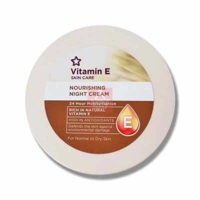 Picture of Superdrug Vitamin E Skin Care Nourishing Night Cream (Uk) -100Ml