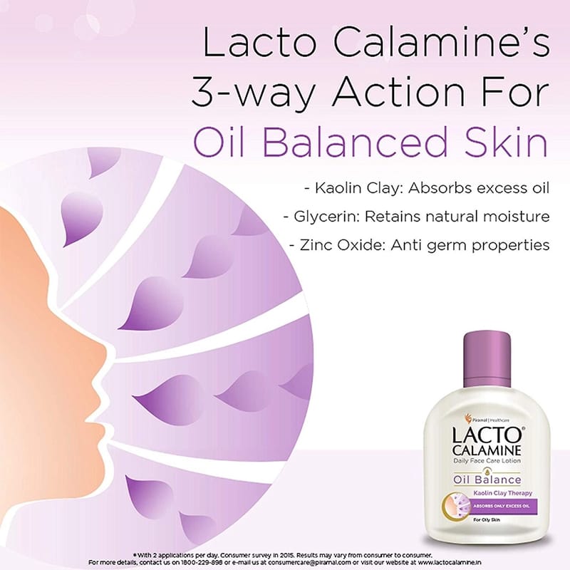 Picture of Calamine Daily Face Care Lotion Oil Balance Kaolin Clay Therapy (Indian) - 120Ml