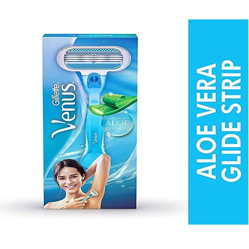 Picture of Venus Glide Strip With Aloe Extracts Hair Removal Razor (Indian) For Women