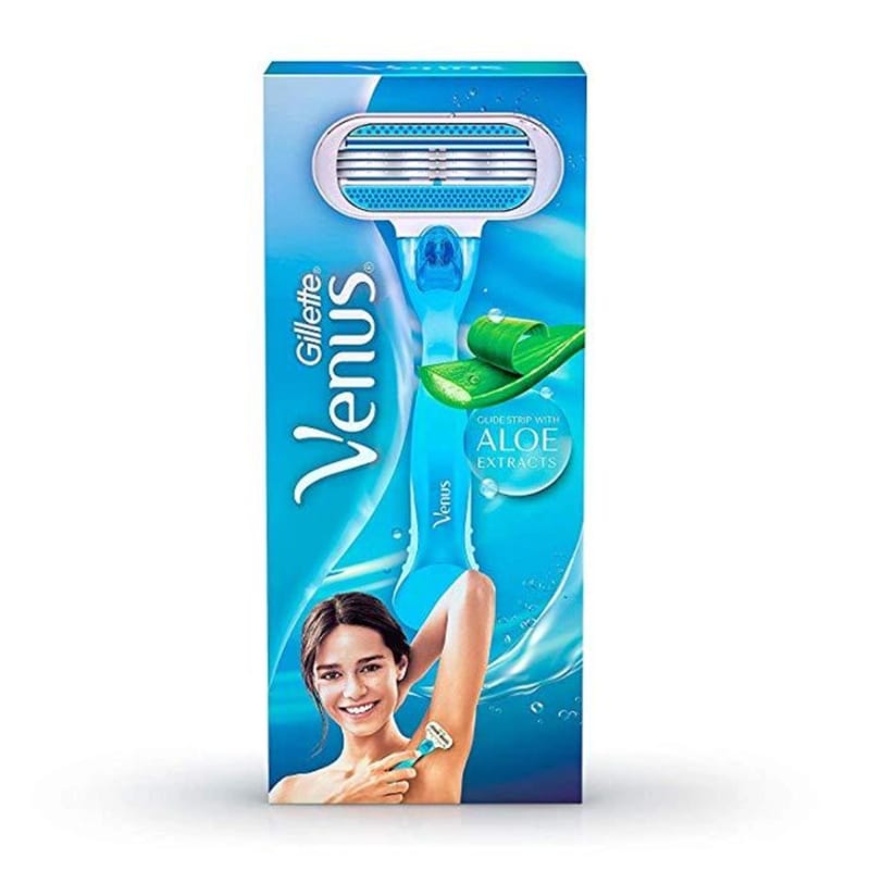 Picture of Venus Glide Strip With Aloe Extracts Hair Removal Razor (Indian) For Women