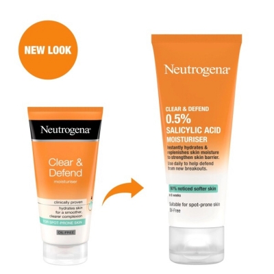 Picture of Neutrogena Clear & Defend 0.5% Salicylic Acid Oil-Free Moisturizer (France) - 50Ml