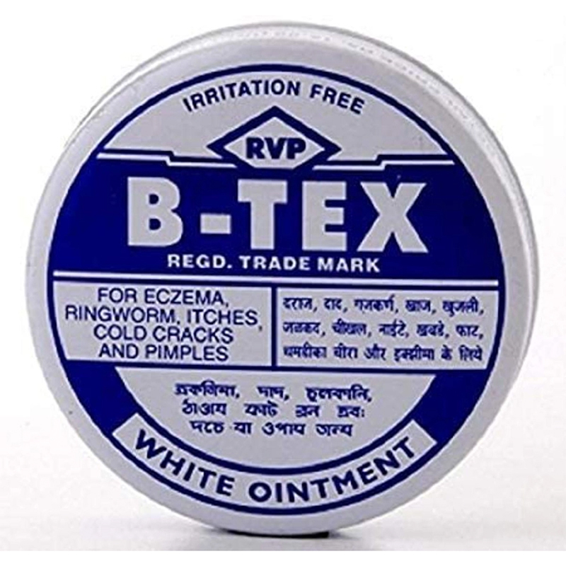 Picture of B - Tex White Ointment Skin Itches Eczema Rash Ring Worm (Indian) - 14Gm