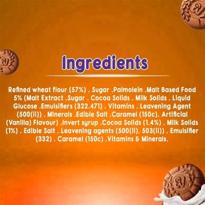 Picture of Bournvita Biscuits Chocolatey Cookies 12Pcs Pack