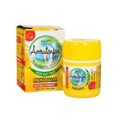 Picture of Amrutanjan Pain Balm Kick Out Pain (Yellow) (Indian) - 7.2Ml