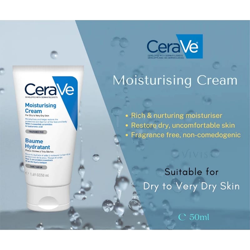 Picture of Cera Ve Moisturizing Fragrance Free (Uk) 50Ml