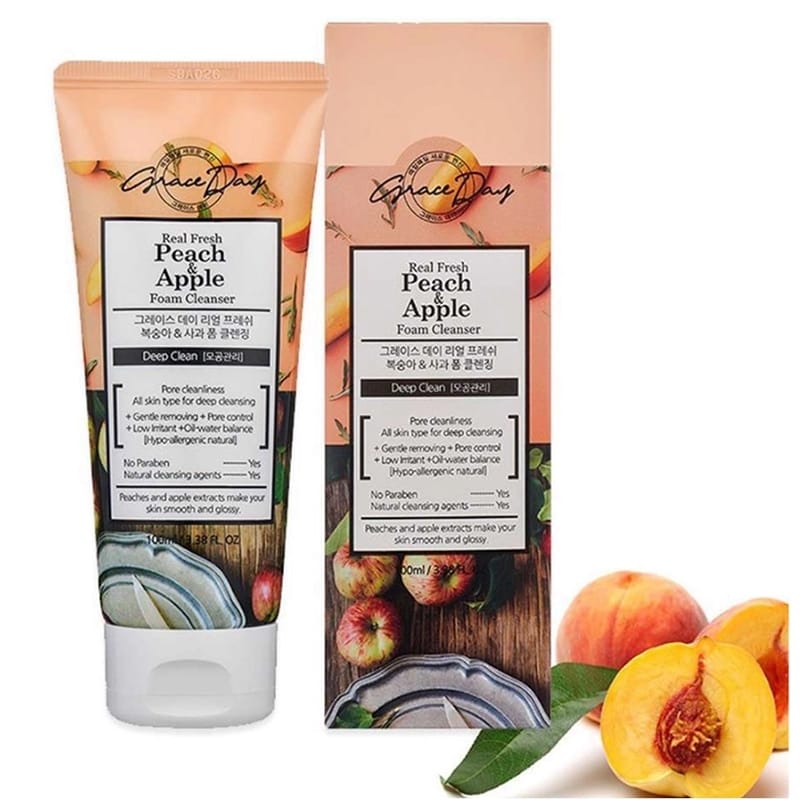 Picture of Graceday Real Fresh Peach & Apple Foam Cleansing (Korean) - 100Ml
