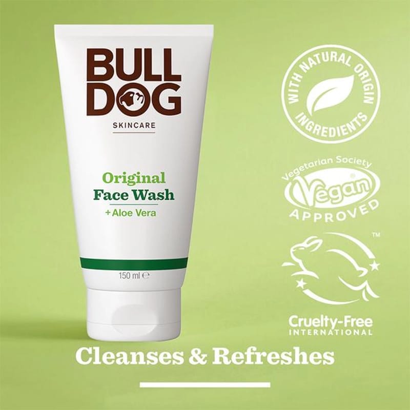 Picture of Bulldog Original Face Wash Aloe Vera Cleanses & Refreshes (Uk) - 150Ml