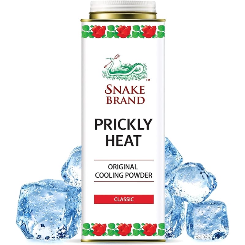 Picture of Snake Brand Prickly Heat Everyday Use Anti-Chafing Heat Rash Relief Cooling Powder (Thailand) - 280G