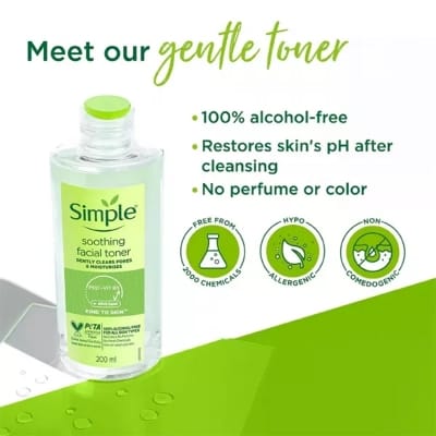 Picture of Simple Soothing Facial Toner (Poland) - 200Ml