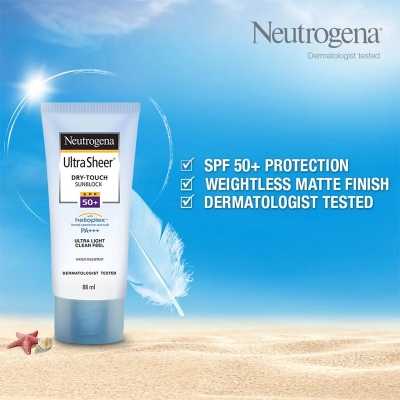 Picture of Neutrogena Ultra Sheer Sunscreen Spf 50+ Ultra Light For Oily And Dry Skin - 88Ml