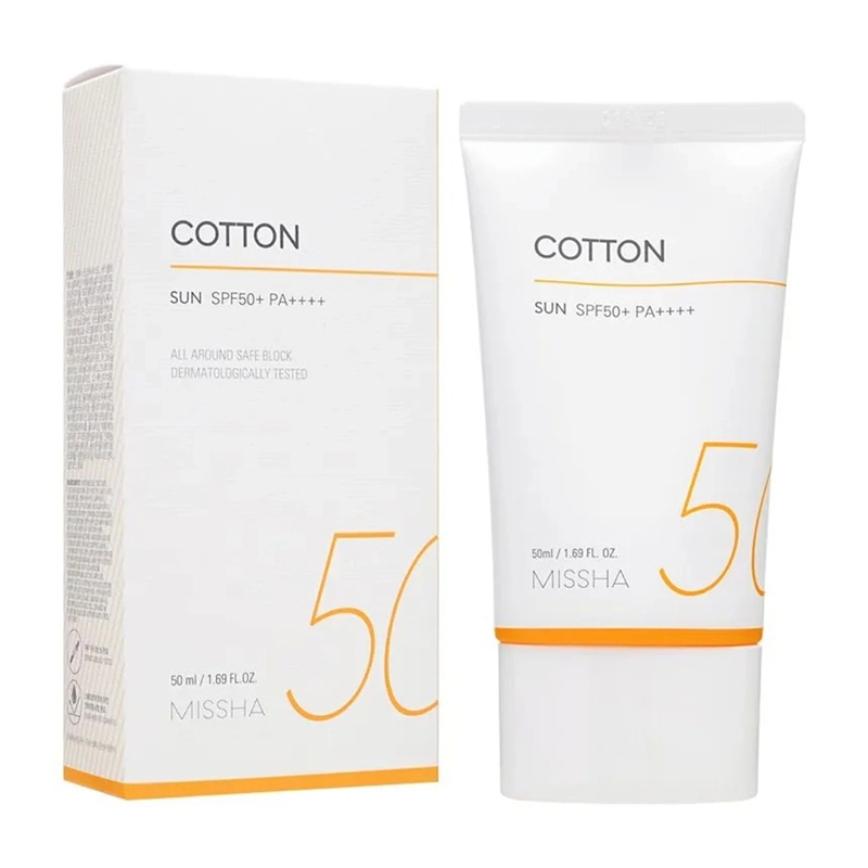 Picture of Missha All Around Safe Block Cotton Sun Spf 50+ Pa++++ (Korea) - 50Ml