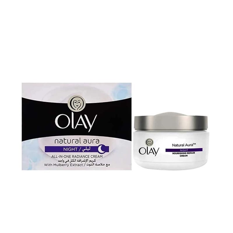 Picture of Olay Natural Aura All In One Radiance Night Cream - 50Gm