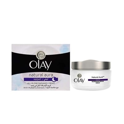 Picture of Olay Natural Aura All In One Radiance Night Cream - 50Gm