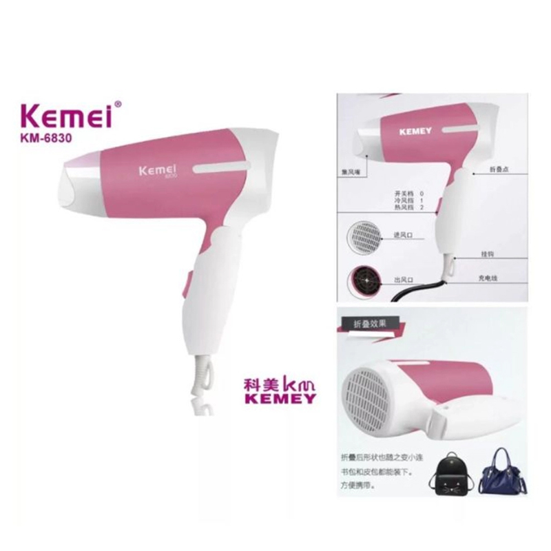 Picture of Kemey Km 6830 Foldable Hair Dryer