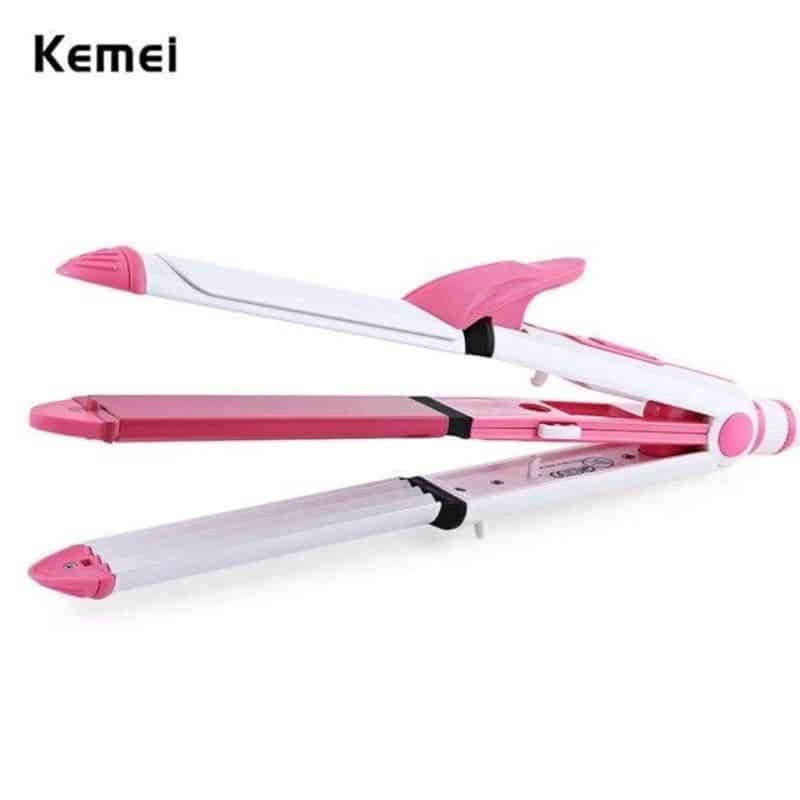 Picture of Kemei Km-1213 Professional Ceramic Coating 3 In 1 Hair Iron Curler Curling Iron Hair Styling