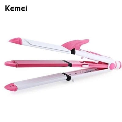 Picture of Kemei Km-1213 Professional Ceramic Coating 3 In 1 Hair Iron Curler Curling Iron Hair Styling