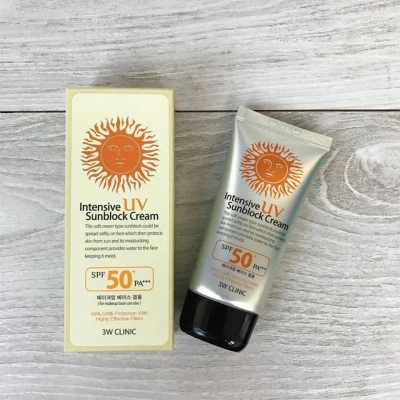 Picture of 3W Clinic Intensive Uv Sunblock Cream 50+ Pa++++ 70Ml