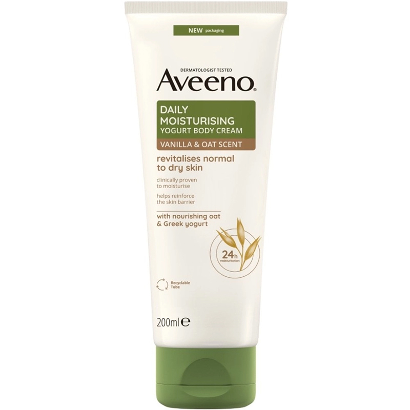 Picture of Aveeno Daily Moisturizing Yogurt Body Cream Vanilla & Oat Scent - 200Ml