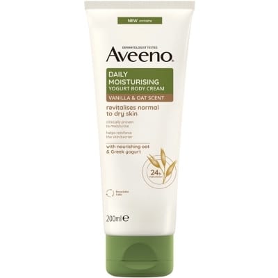 Picture of Aveeno Daily Moisturizing Yogurt Body Cream Vanilla & Oat Scent - 200Ml
