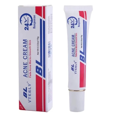 Picture of Acne Cream Scar Treatment Fast Acting - 24-Hour Spot Reduction, Anti Acne Formula, Sensitive Skin Safe, Includes Rapid Acne Scar Removal, Moisturizer, Deep Pore Cleansing - 15g