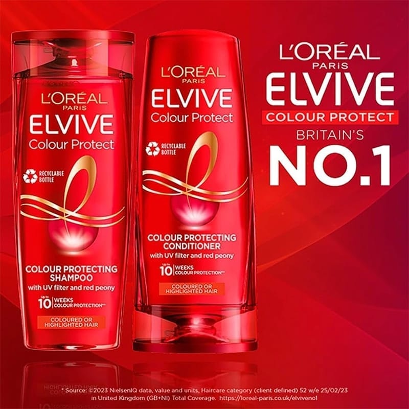 Picture of Loreal Elvive Color Protecting Shampoo and Conditioner combo pack 400ml (France)