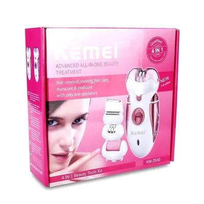 Picture of Kemei KM-2530 (4 in 1) Rechargeable Epilator & Shaver For Women