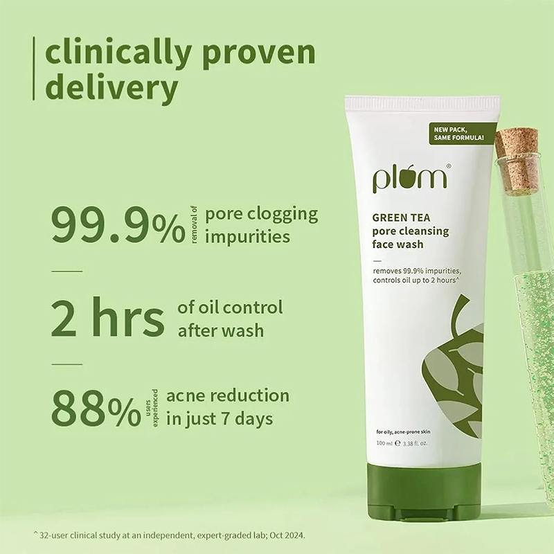 Picture of Plum Green Tea Pore Cleansing Face Wash Oily Skin Face Wash 100ml