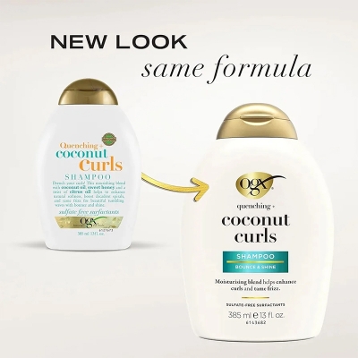 Picture of Ogx Quenching + Coconut Curls Shampoo For Curly Hair 385ml (USA)