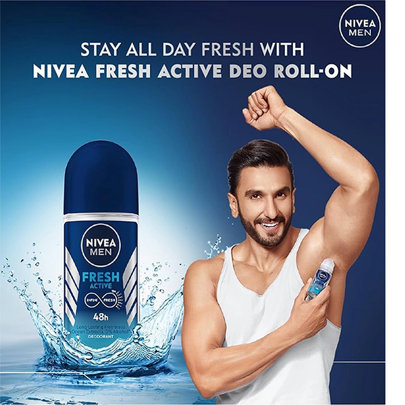 Picture of Nivea Men Fresh Active Anti-Perspirant Roll On Deodorant - 50ml