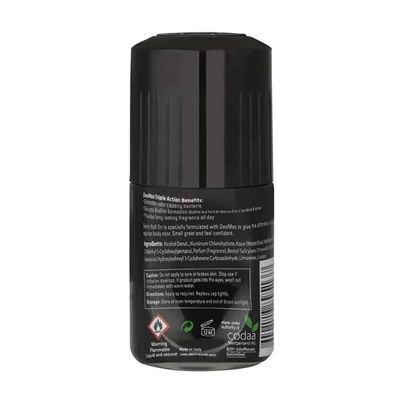 Picture of Denim Black 24hr Deomax Deodorant Roll On 50ml