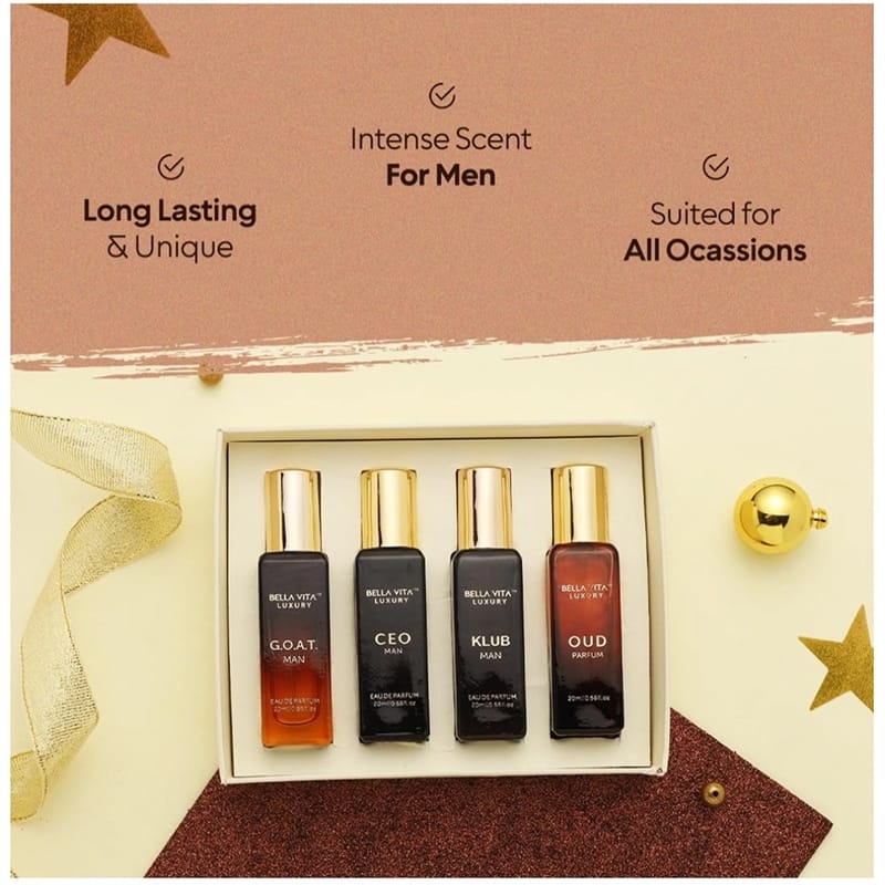 Picture of BrandBella Vita Luxury Long Lasting Perfume Gift Set for Man | 4x20ml