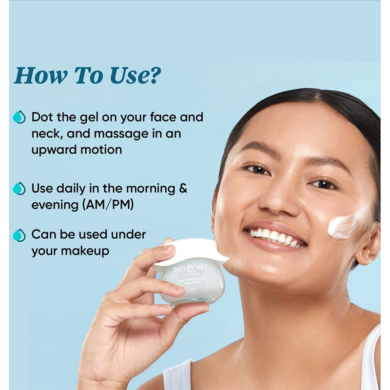 Picture of Dot And Key Probiotics Light Gel Moisturizer 72 hr Hydration 15ml