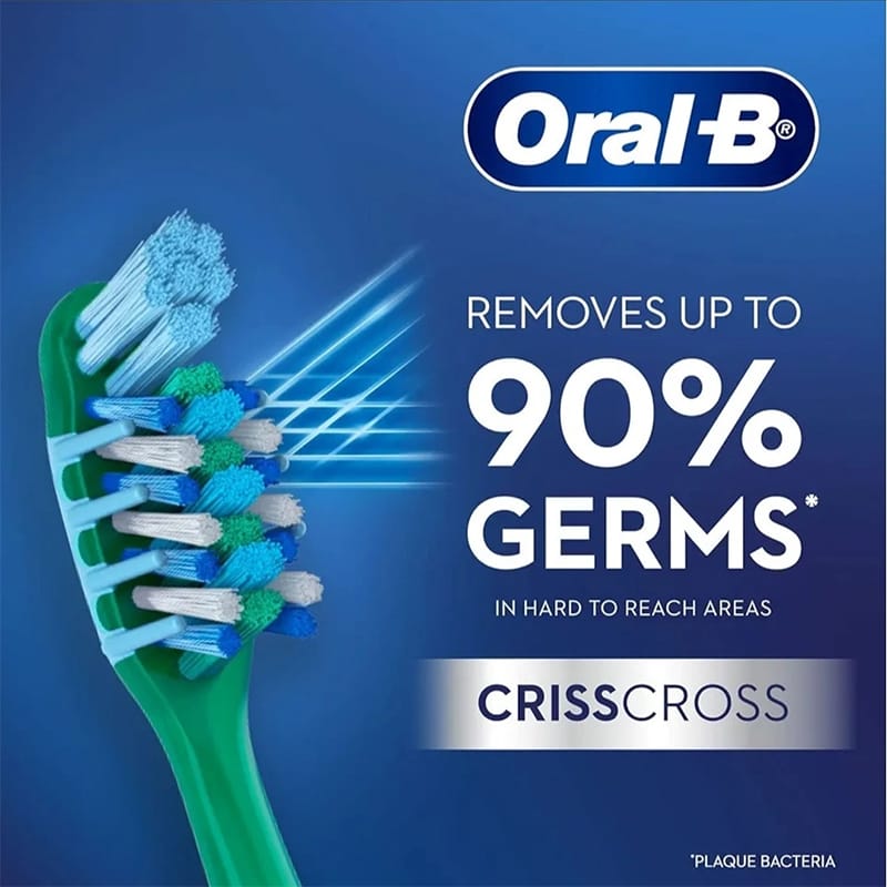 Picture of Oral-B CrissCross Bacteria Blast Soft Toothbrush Buy 2 Get 2 Free