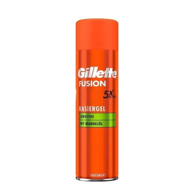 Picture of Gillette Fusion 5X Action Shaving Gel With Almond Oil 200ml